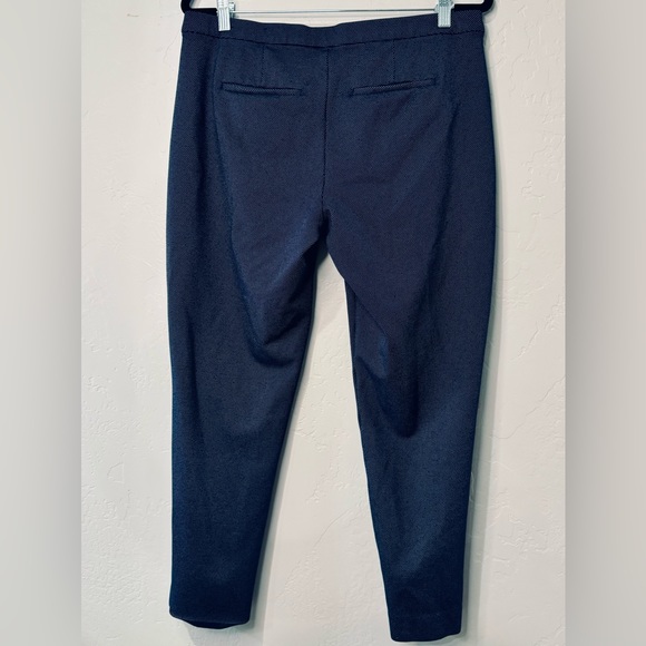 Liverpool Kelsey Trouser Stretch Knit Pants Navy Pin Dot Textured SZ 12/31 NEW! - Picture 3 of 16